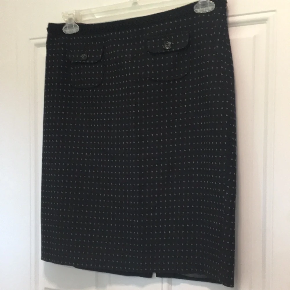 Willi Smith Polka dot Lined Pencil Skirt
